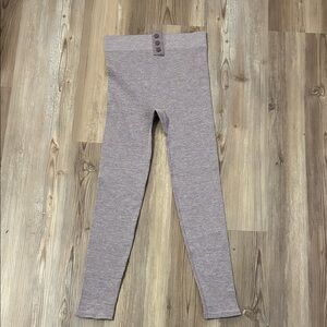 Fabletics Women's Ribbed Leggings in Light purple